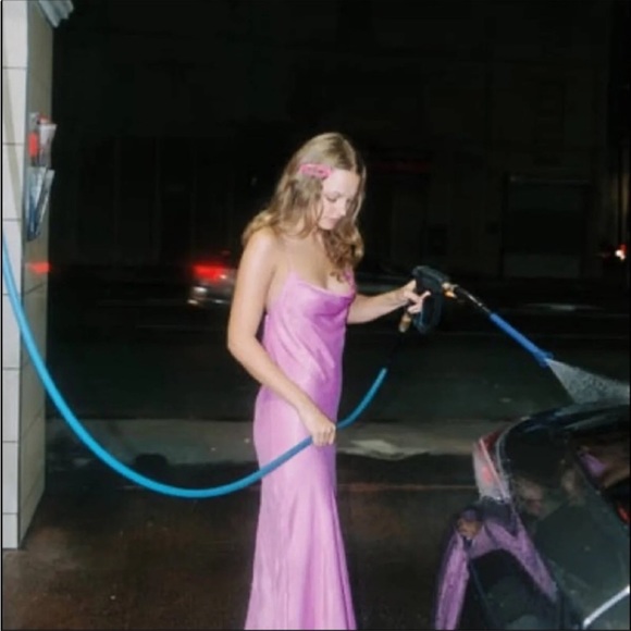 NWT Zara MIDI Satin effect slip dress Size XS - Picture 5 of 9